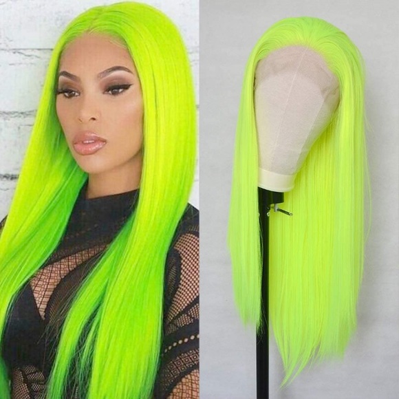 ✨22” LIME STRAIGHTLACE FRONT WIG💫 *NEW*